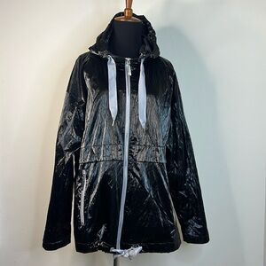 NIKKI JONES Black Hooded Jacket L